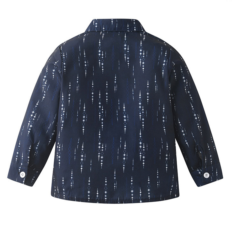 Cotton Bow Overalls Long Sleeve Regular 3-piece Formal Suit - image 23