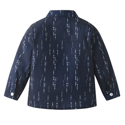 Cotton Bow Overalls Long Sleeve Regular 3-piece Formal Suit - image 23