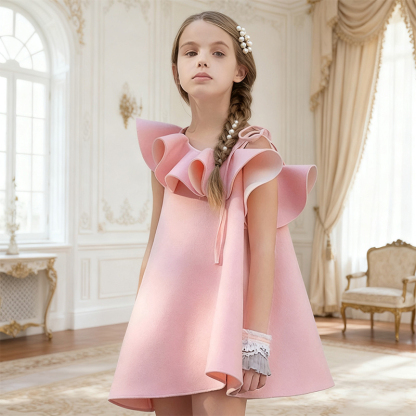 Scuba Knit Flouncing Sleeveless Regular Dresses - image 7
