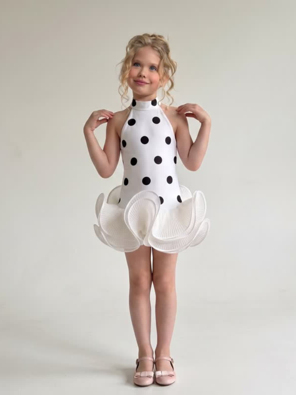 SCUBA KNIT Bow Sleeveless Short Dresses - image 4