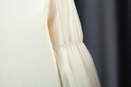 Cotton-blend Bow Long Sleeve Midi Two-piece Set - image 10