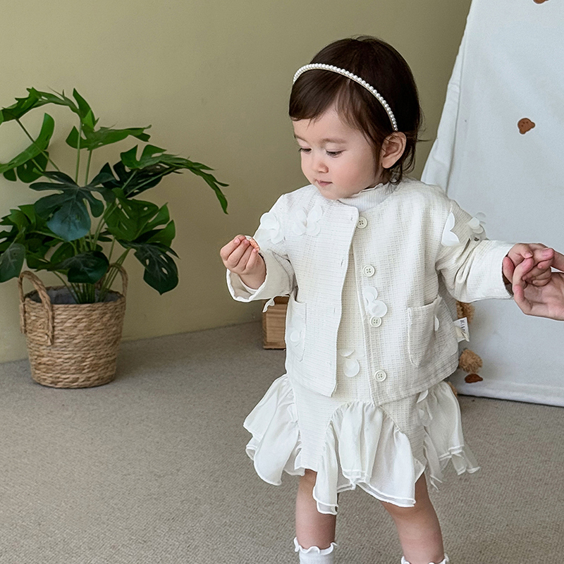 [Archive Sale] Chemical Fiber Blend Rosette Long Sleeve Regular Two-piece Set - image 6