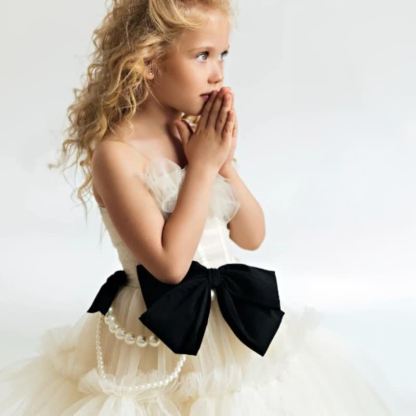 Mesh Bow Imitation Pearls  Ruched Gathered Sleeveless Maxi Dresses - image 6