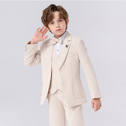 Chemical Fiber Blend Bow Regular Sleeve Regular Formal Suit - image 21
