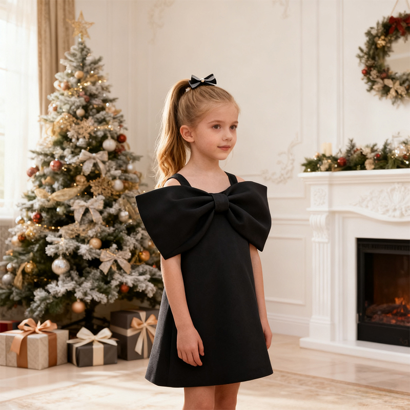 Satin Bow Sleeveless Regular Dresses - image 18