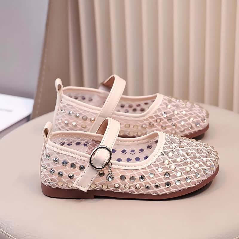 Solid Rhinestones Round Toe Flats  - image 7