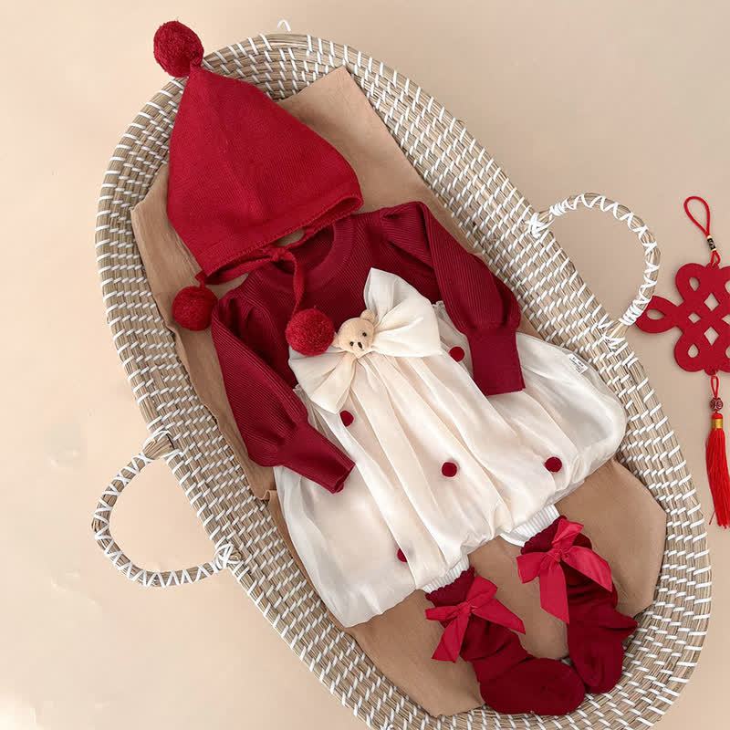 Knitting&organza Split Joint Long Sleeve Midi Dresses - image 6