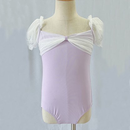 Ballet Puff Sleeve Short Dresses - image 4