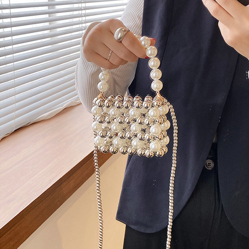 Solid With Pearls Bags - image 6