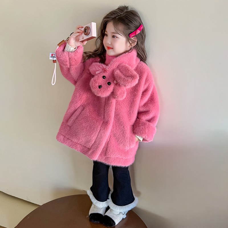 Faux Fur Fur Collar Long Sleeve Regular Outerwears - image 11