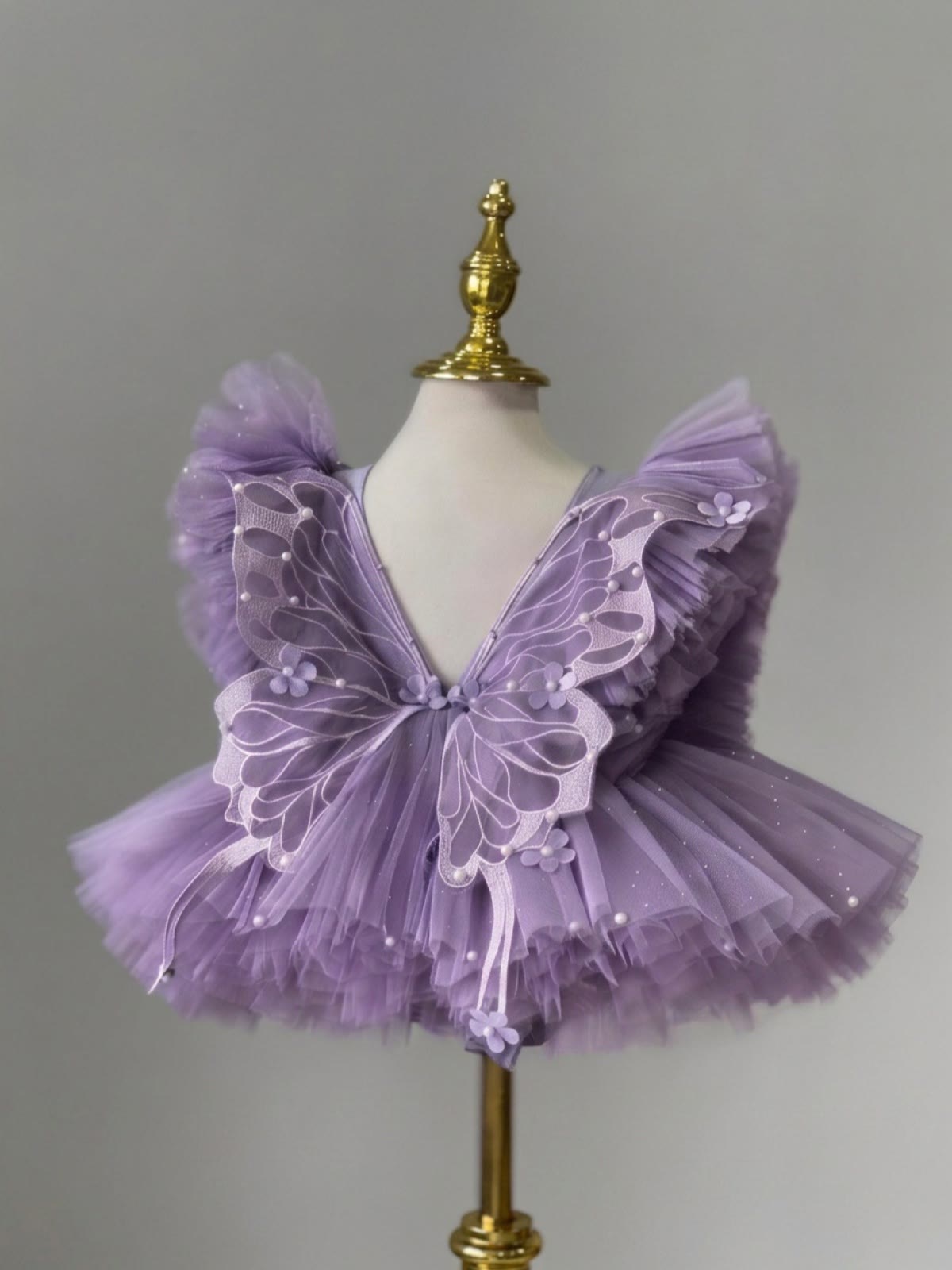 Mesh Flora Pearl Sleeveless Short Dresses - image 6