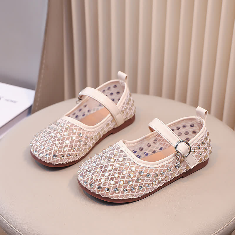 Solid Rhinestones Round Toe Flats  - image 6