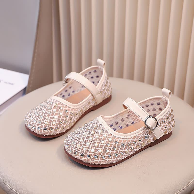 Solid Rhinestones Round Toe Flats  - image 6