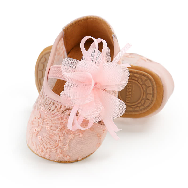 Solid Rosette Round Toe Flats - image 14