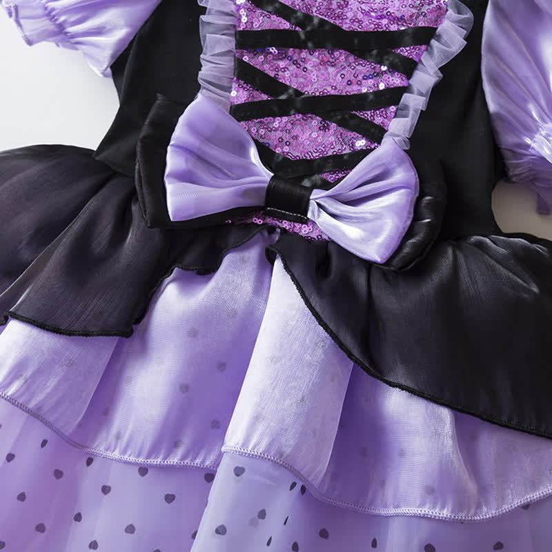 Mesh Bow Short Sleeve Midi Dresses - image 6