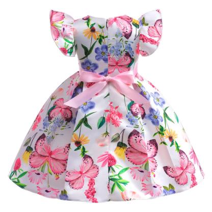Polyester Cotton Printing  Bow Sleeveless Midi Dresses - image 5