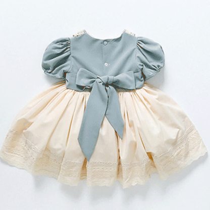 [Archive Sale] Chemical Fiber Blend Stitching Lace Short Sleeve Midi Dresses - image 5