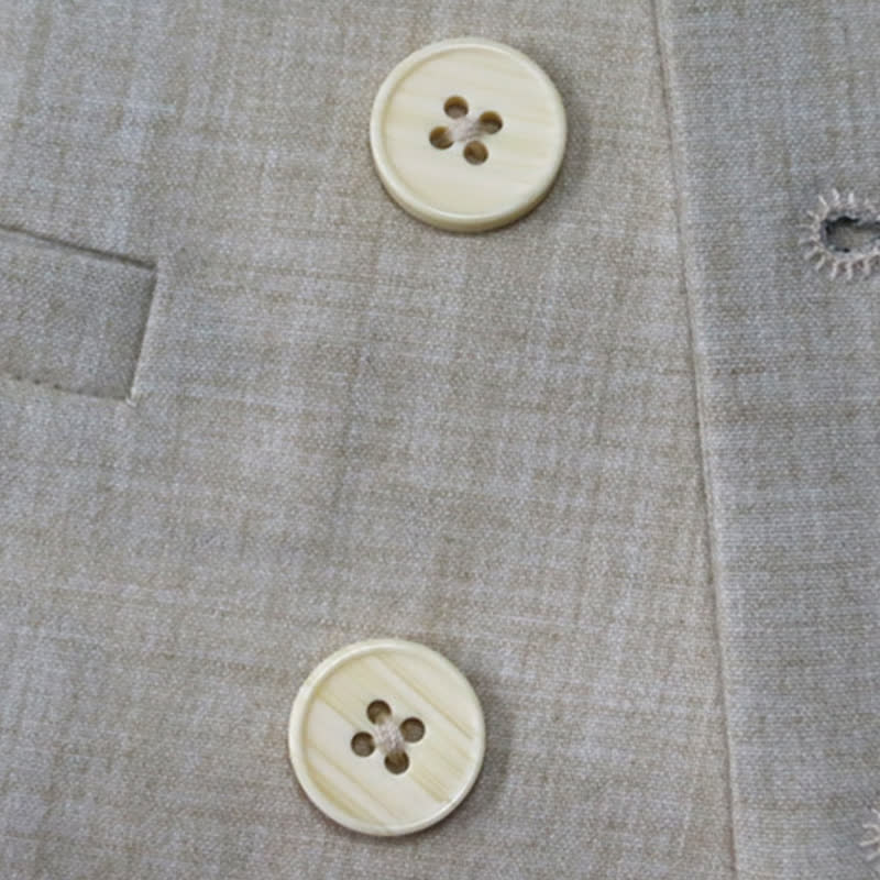 Chemical Fiber Blendlong Sleeveloose5-piece Formal Suit - image 8