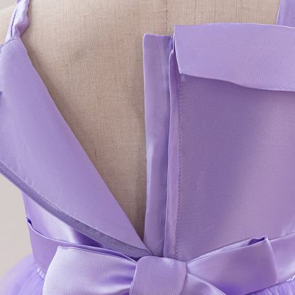 Satin & Mesh Bow Pearl Floral-embroidered Sleeveless Maxi Dresses - image 38