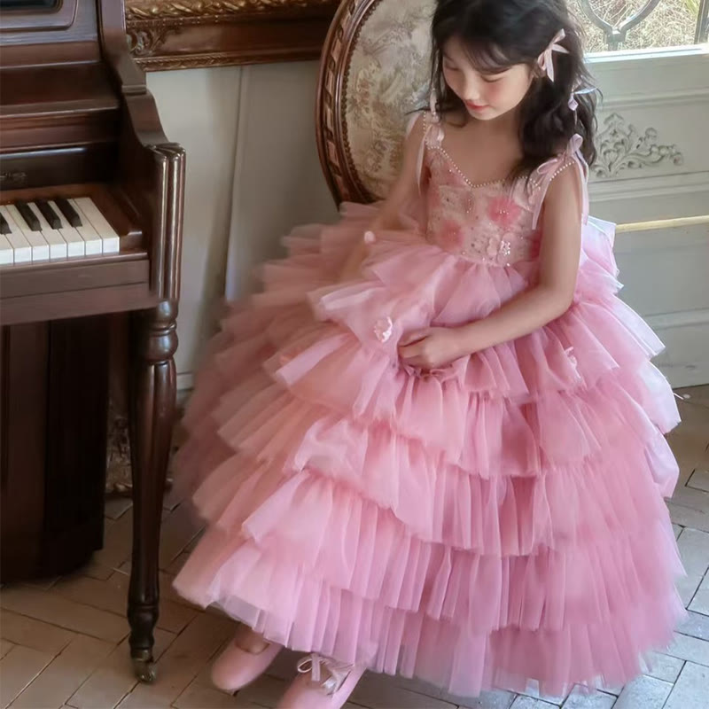 Mesh Split Joint Sleeveless Maxi Dresses - image 4