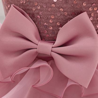 Sequins & Organza Bow Sleeveless Maxi Dresses - image 11