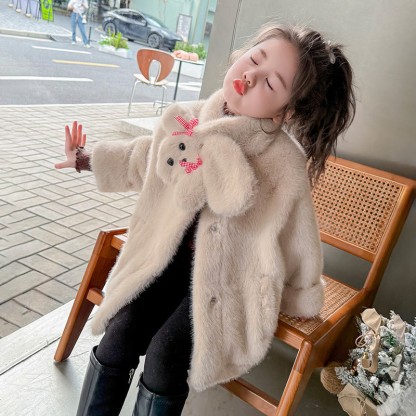 Faux Fur Fur Collar Long Sleeve Regular Outerwears - image 20