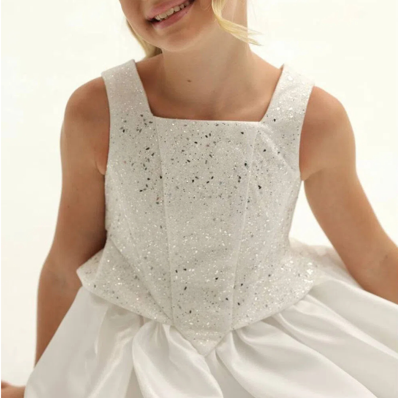 Sequins Organza Corset Sleeveless Short Dresses - image 6