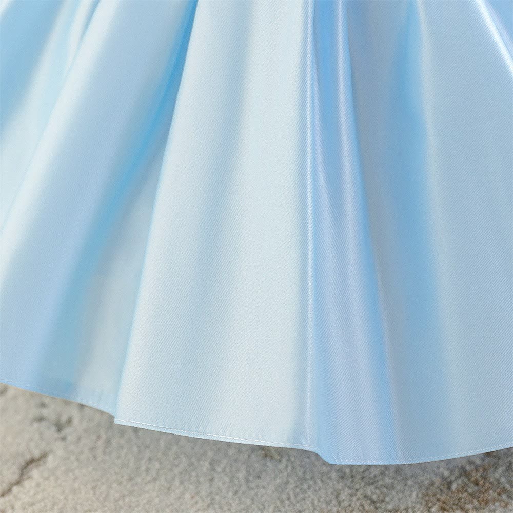 Satin Bow Sleeveless Midi Dresses - image 6