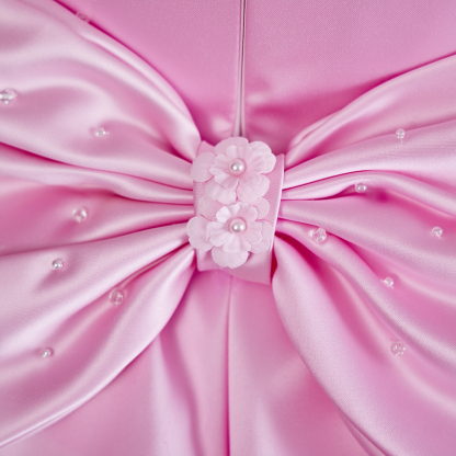 Satin Bow Folds Sleeveless Regular Dresses - image 21