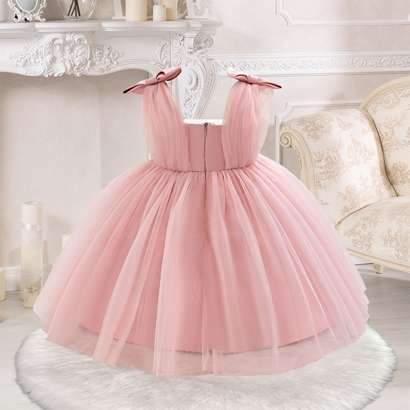 Mesh Bow Sleeveless Midi Dresses - image 3