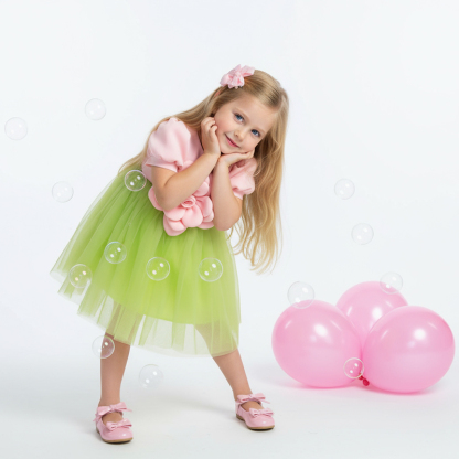 [Archive Sale] Scuba Knit Rosette Short Sleeve Midi Dresses - image 9