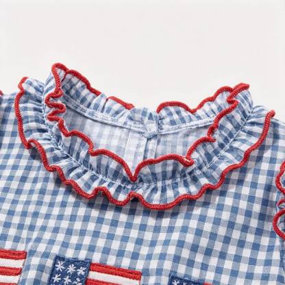 Cotton-blend Binding Sleeveless Shorts Two-piece Set - image 3