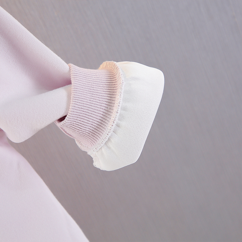 [Archive Sale] Fleece Fabric Pendant Long Sleeve Midi Dresses - image 9