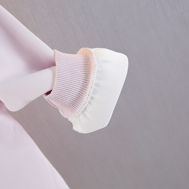 [Archive Sale] Fleece Fabric Pendant Long Sleeve Midi Dresses - image 9