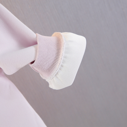 [Archive Sale] Fleece Fabric Pendant Long Sleeve Midi Dresses - image 9