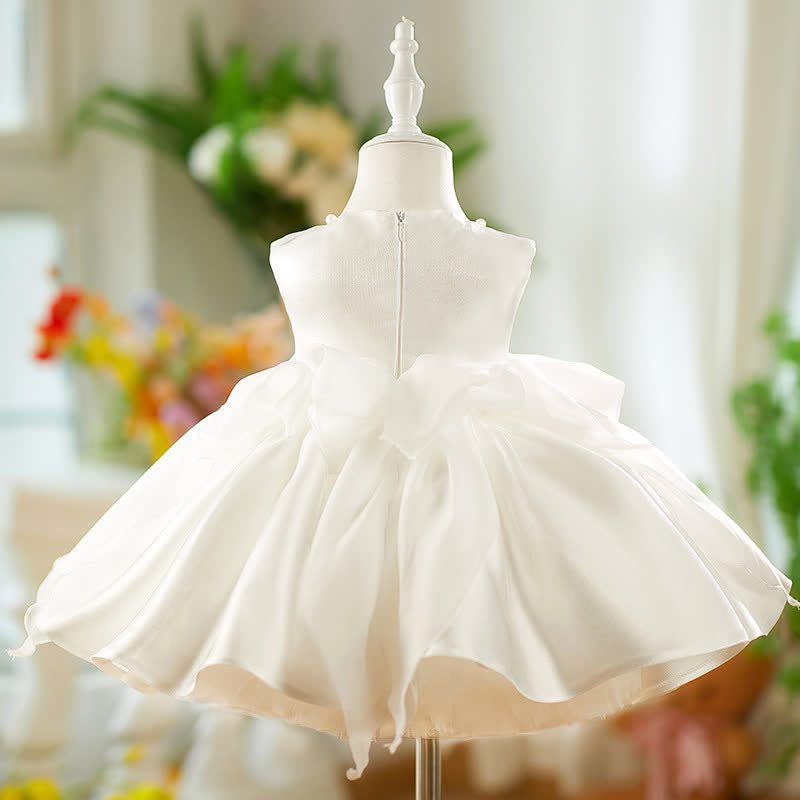 Chemical Fiber Blend  Bow Sleeveless Midi Dresses - image 4