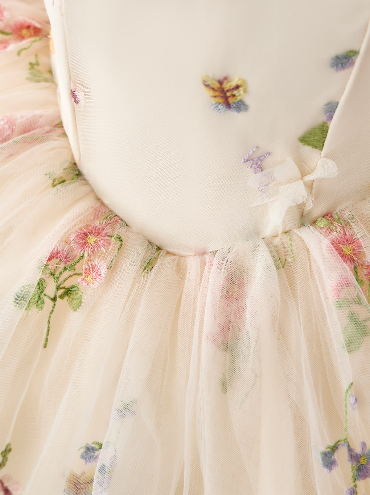 Mesh Rosette Sleeveless Midi Dresses With Hat And Wing - image 9