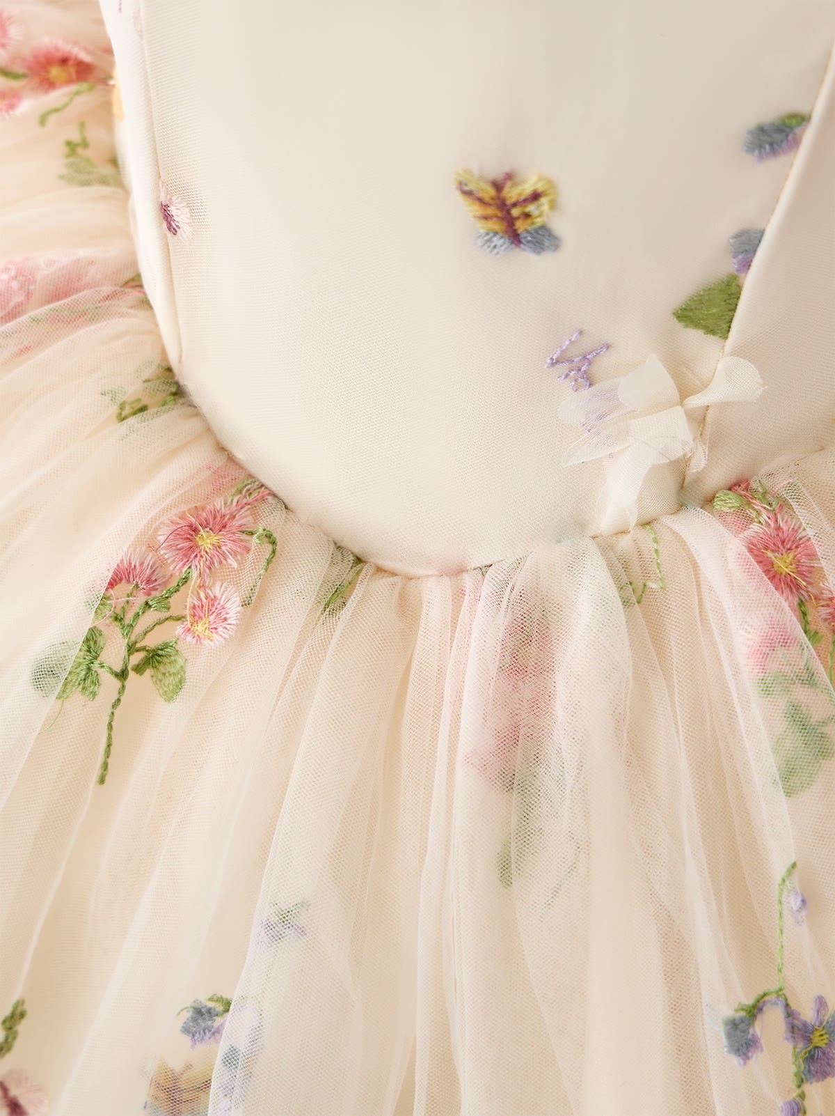 Mesh Rosette Sleeveless Midi Dresses With Hat And Wing - image 9
