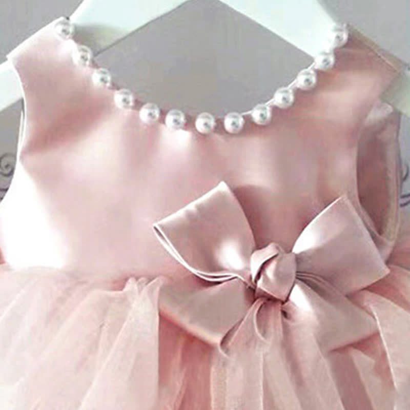 Satin Bow Sleeveless Midi Dresses - image 3