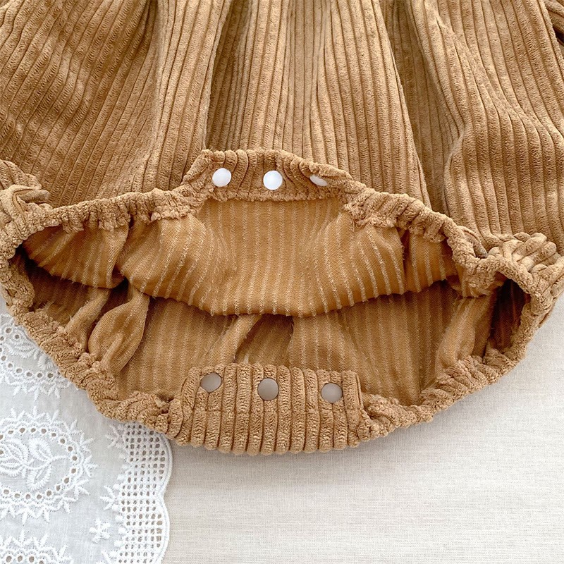 [Archive Sale] Corduroy Ditsy Floral Long Sleeve Mid-long Dresses&Bodysuit - image 6