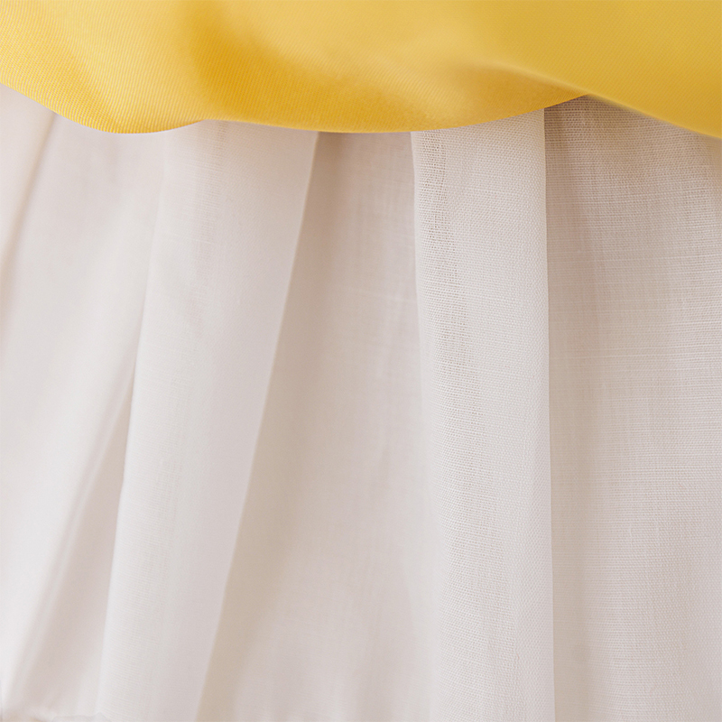 Mesh Folds Lace Bow Sleeveless Regular Dresses - image 7