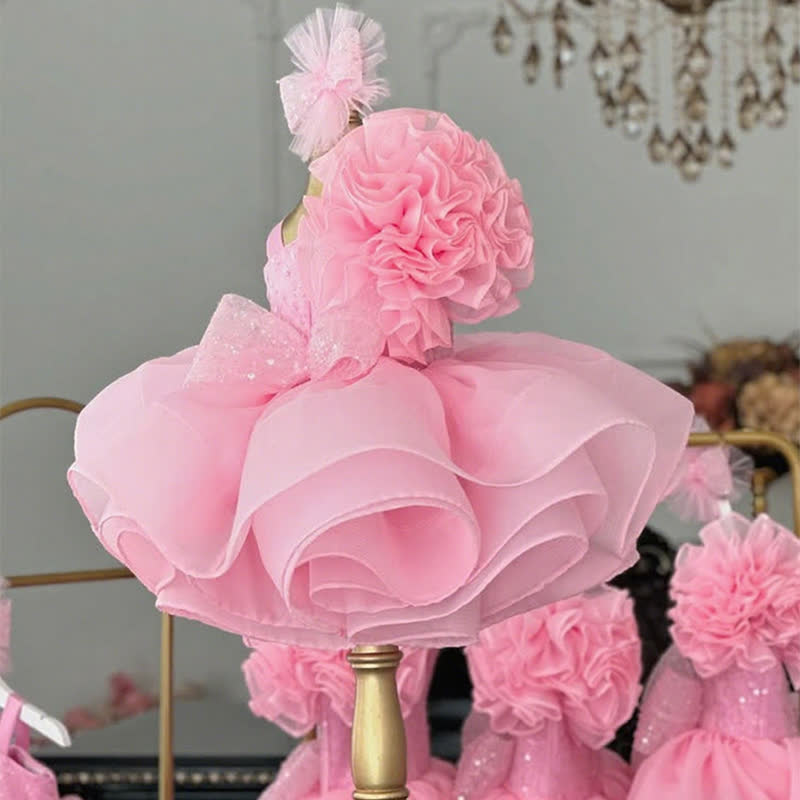 Organza Folds Sleeveless Mid-long Dresses - image 9