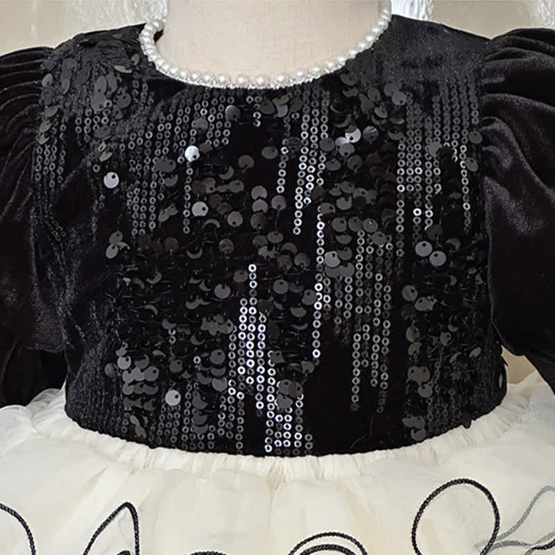 Pleuche Split Joint Long Sleeve Midi Dresses - image 4