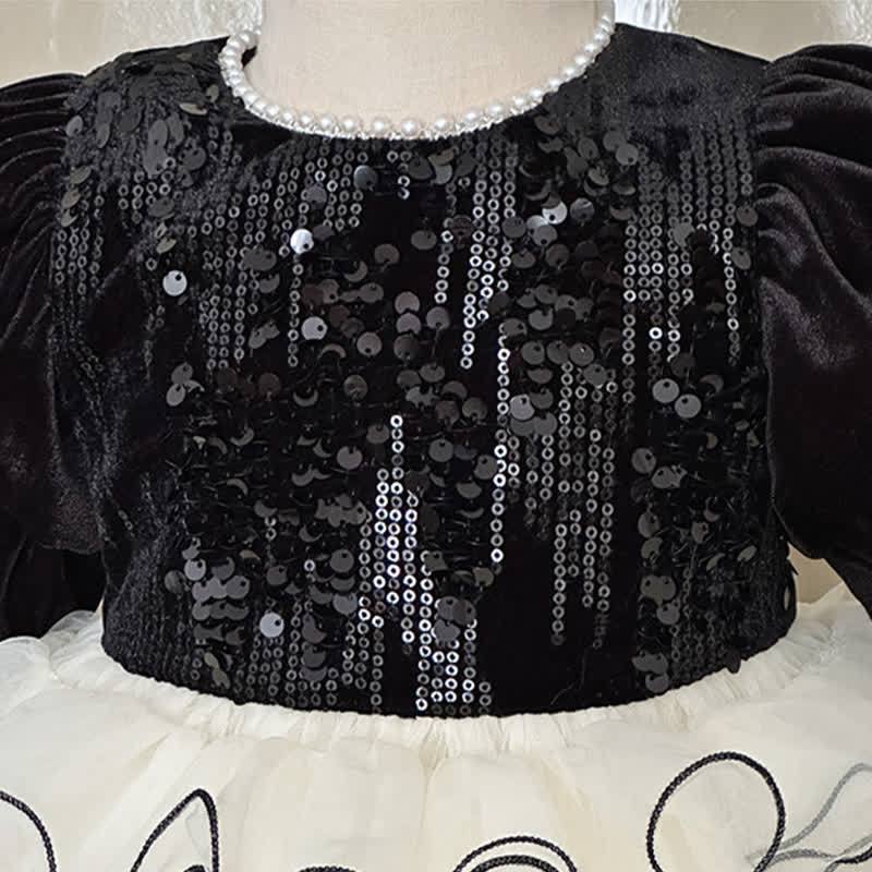 Pleuche Split Joint Long Sleeve Midi Dresses - image 4