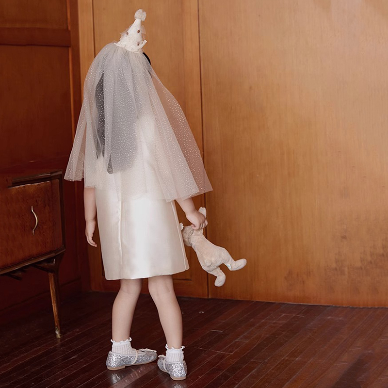 Satin Applique Sleeveless Short Dresses - image 8