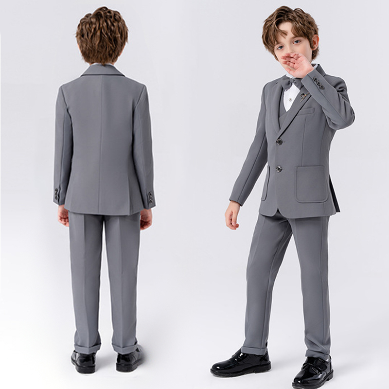 Chemical Fiber Blend Bow Regular Sleeve Regular Formal Suit - image 14
