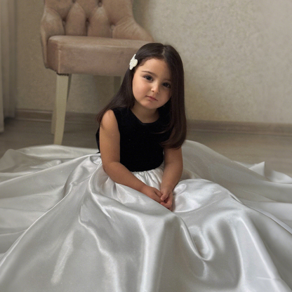 Satin Bow Sleeveless Maxi Dresses - image 18