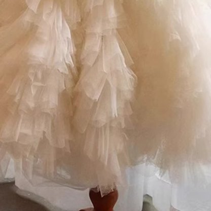 Satin Mesh Bow Sleeveless Midi Dresses - image 7