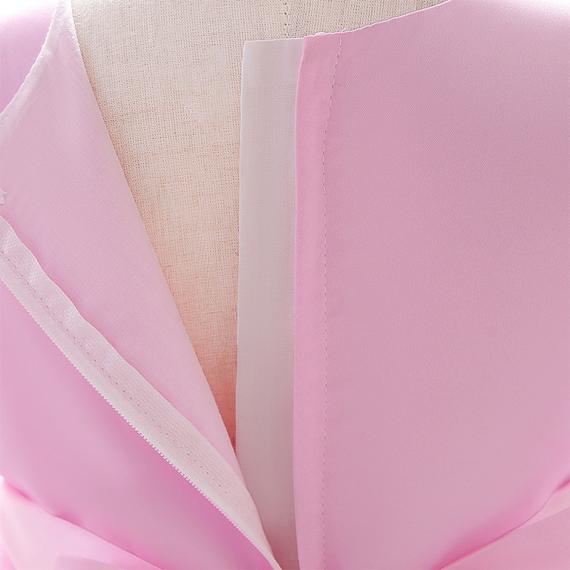Mesh Bow Folds Sleeveless Mid-long Dresses - image 5