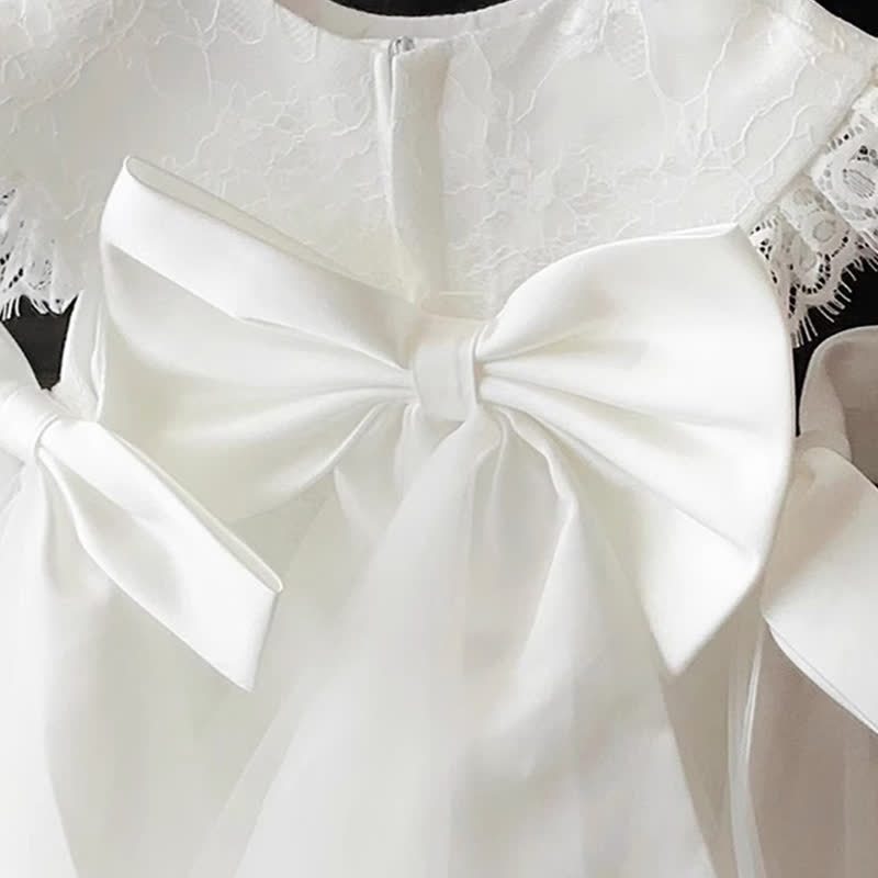   Lace Bow Sleeveless Midi Dresses - image 5